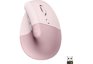 LOGITECH Lift Sessiz Kablosuz Ergonomik Dikey Mouse - Pembe