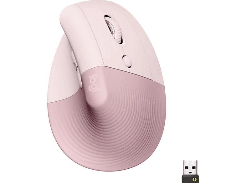 LOGITECH Lift Sessiz Kablosuz Ergonomik Dikey Mouse - Pembe