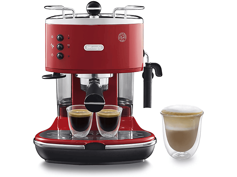 Macchina Caffè Espresso De'Longhi Icona Classic Eco311.R, 1100 W, Rosso