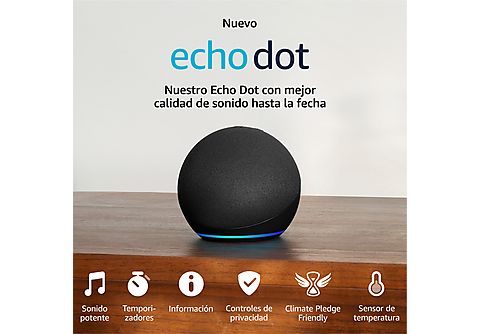 Altavoz inteligente   Echo Dot (5. Gen 2022), Controlador de Hogar,  Antracita
