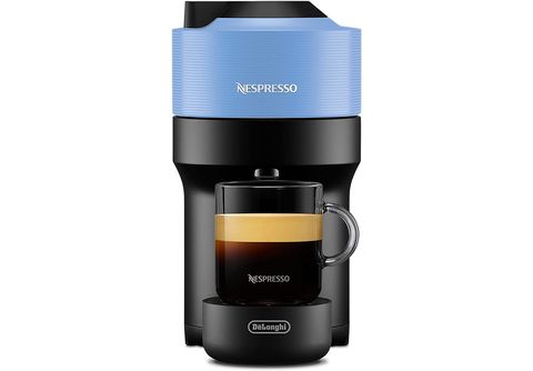 REACONDICIONADO B: Cafetera de cápsulas  Nespresso® Krups Vertuo Pop  XN920110, 1500 W, 0.56 L, Tecnología Centrifusion, Wi-Fi, Coconut White