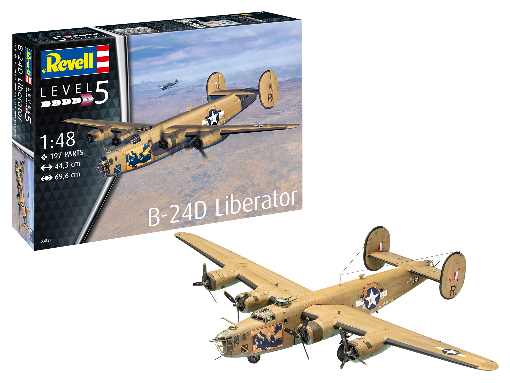 Modellbausatz, Liberator B-24D REVELL Mehrfarbig 03831