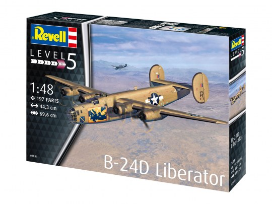 03831 B-24D Mehrfarbig Liberator REVELL Modellbausatz,