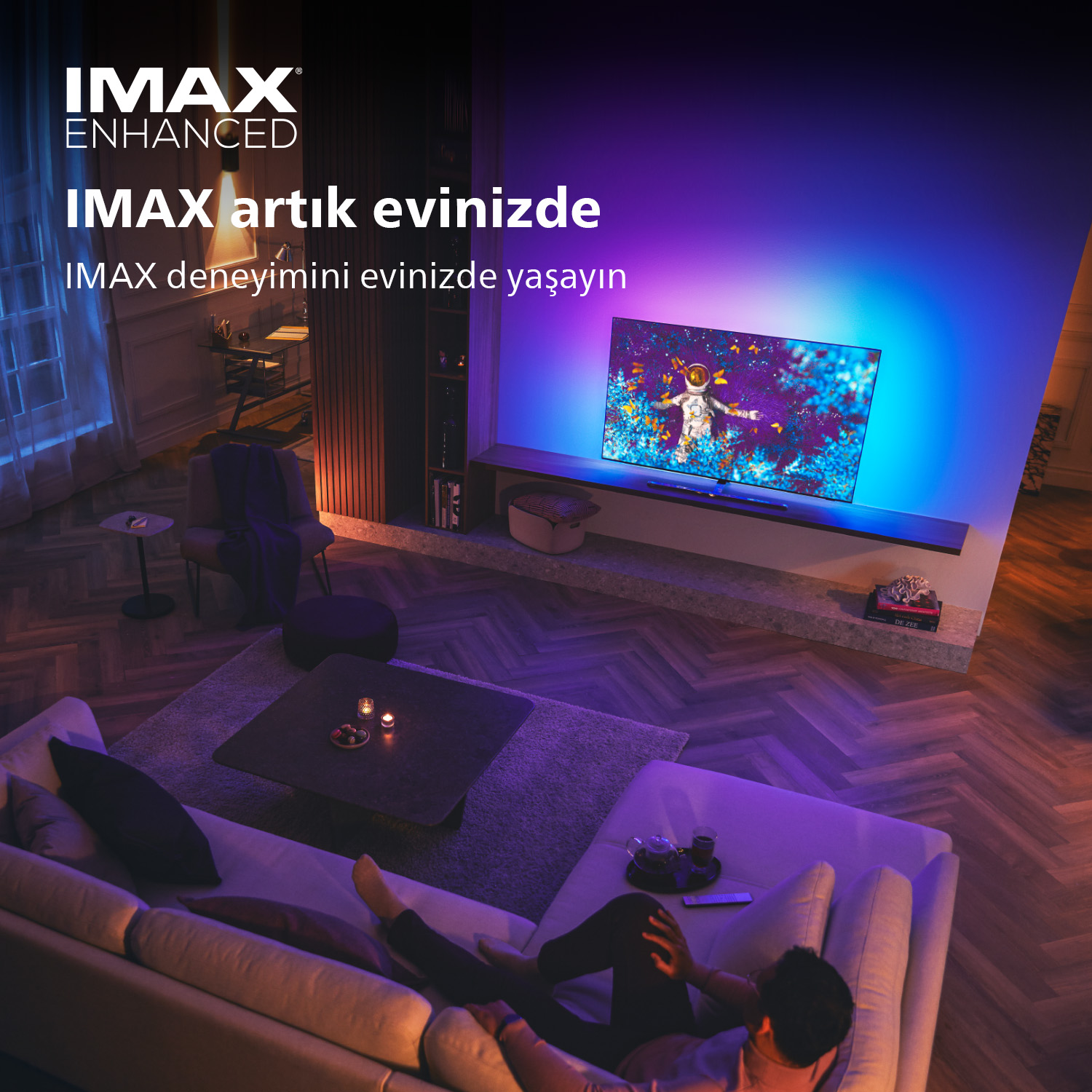 PHILIPS 77OLED807 77 inç 194 Ekran Uydu Alıcılı Android Smart 4 Taraflı Ambilight 4K Ultra HD OLED TV