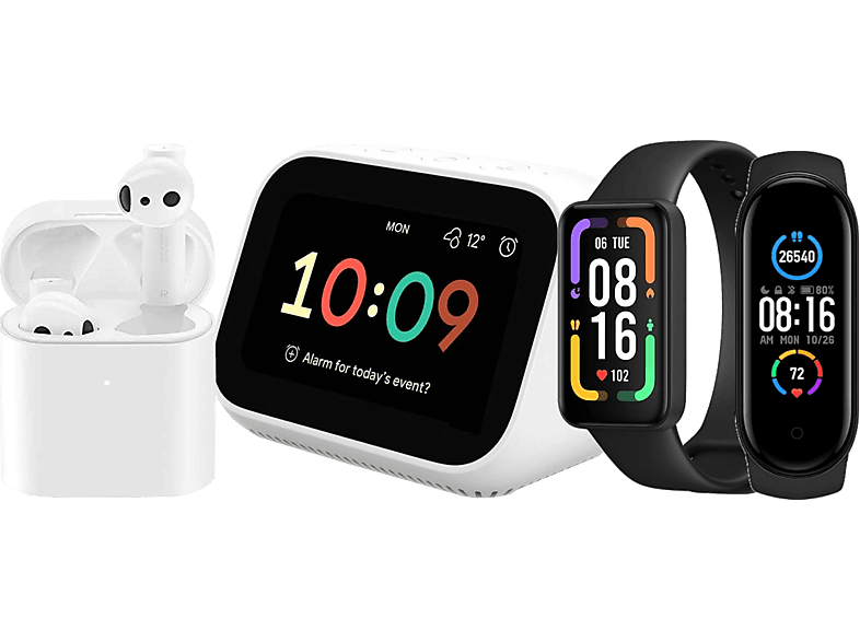 XIAOMI Smart Wekker Mi Smart + Mi Band 5 + Mi Band Pro + Earphones Mi True 2S (PROMOBUNDLE)