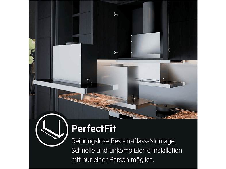 AEG DPS362AS, Dunstabzugshaube (598 mm breit, 304 tief)