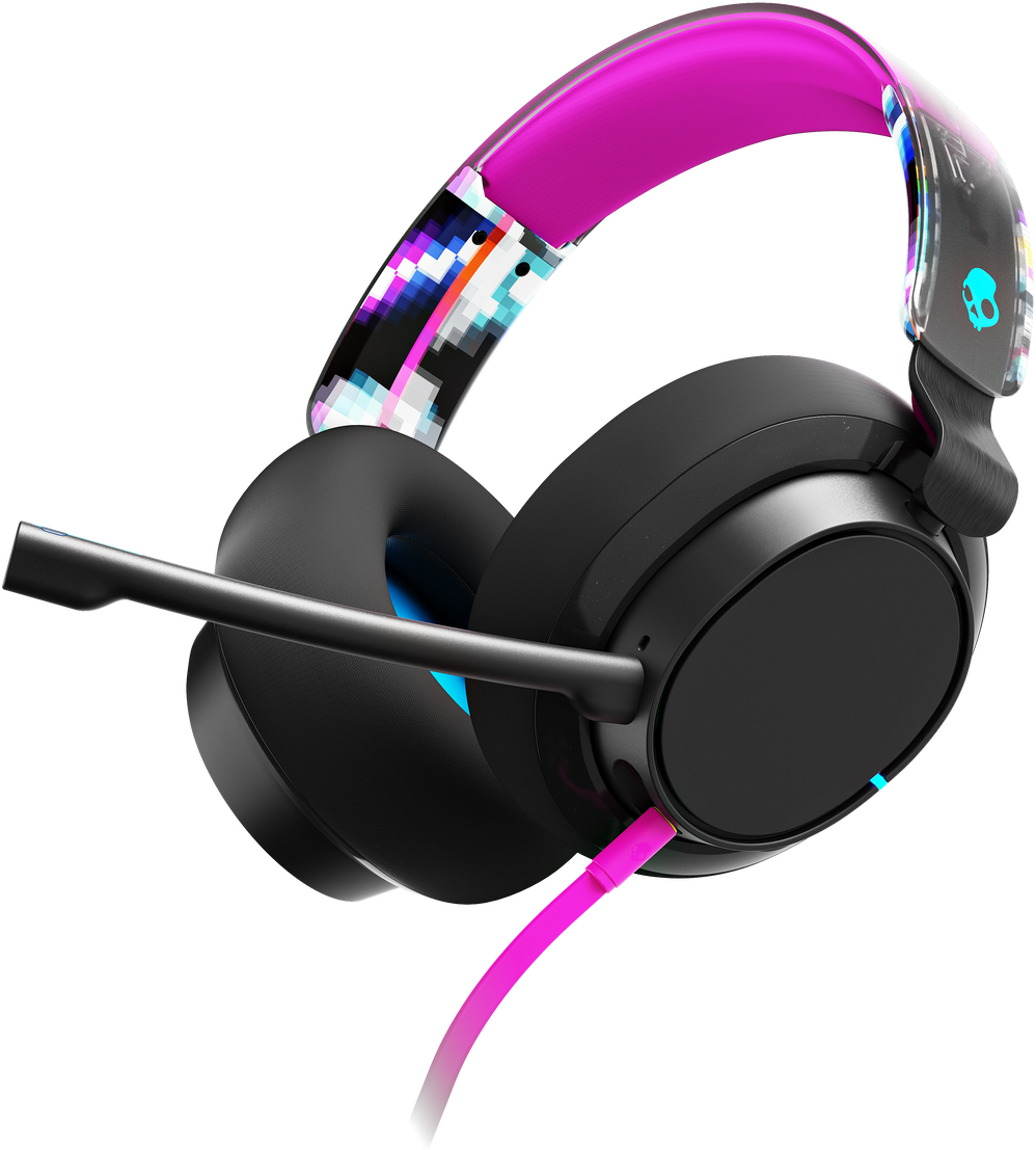 SKULLCANDY SLYR PRO gaming vezetékes fejhallgató mikrofonnal, USB Type-C, USB-A, fekete (S6SPY-P003)