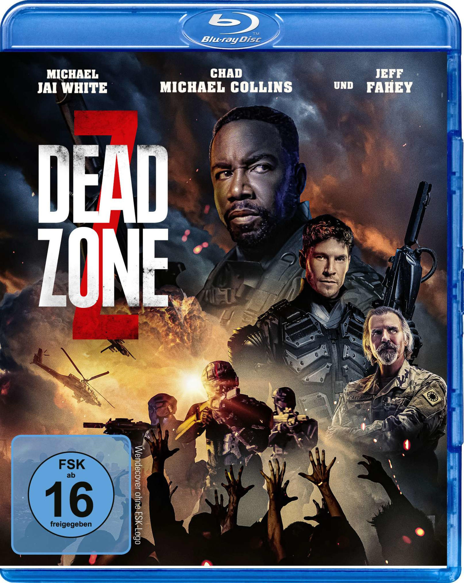 Blu-ray-Filmcover mit Schauspielern. Titel 'Dead Zone 3'. Warnhinweis unten.