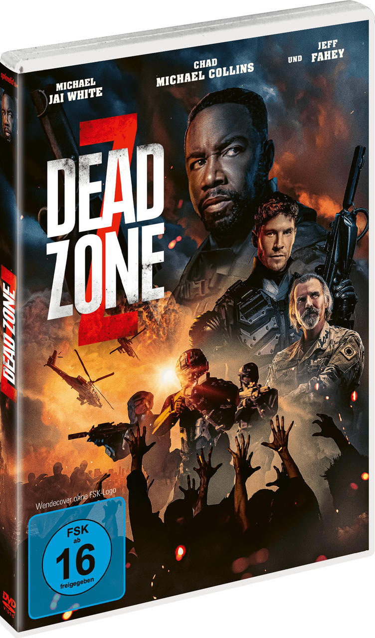 DVD-Cover für Dead Zone 2. Enthält Schauspieler und eine Zombie-Szene.