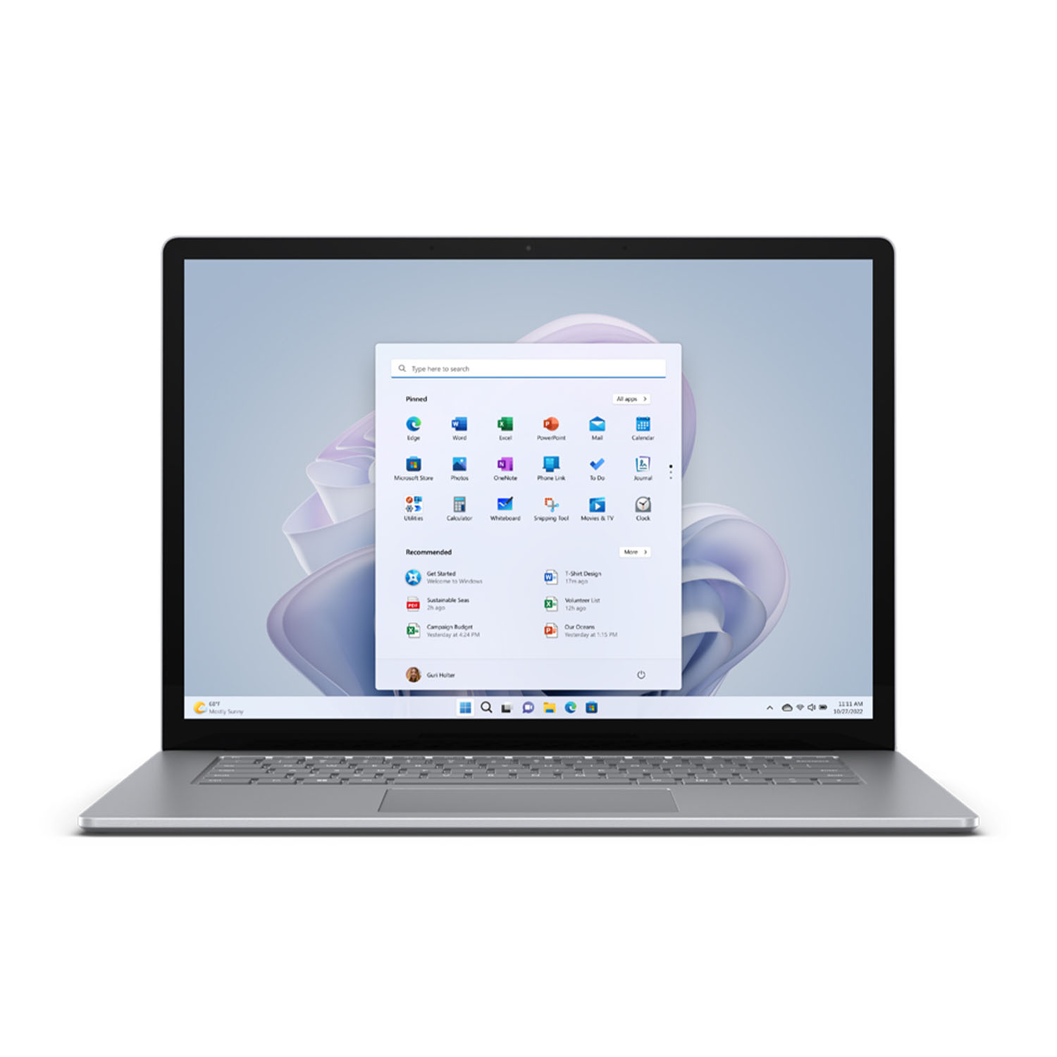 Microsoft Surface Laptop 5 15'', 15 pollici, processore Intel® Core I7 1255U (Evo), Intel Iris Xe Graphics, 8 GB, 256 GB Ssd, Platinum