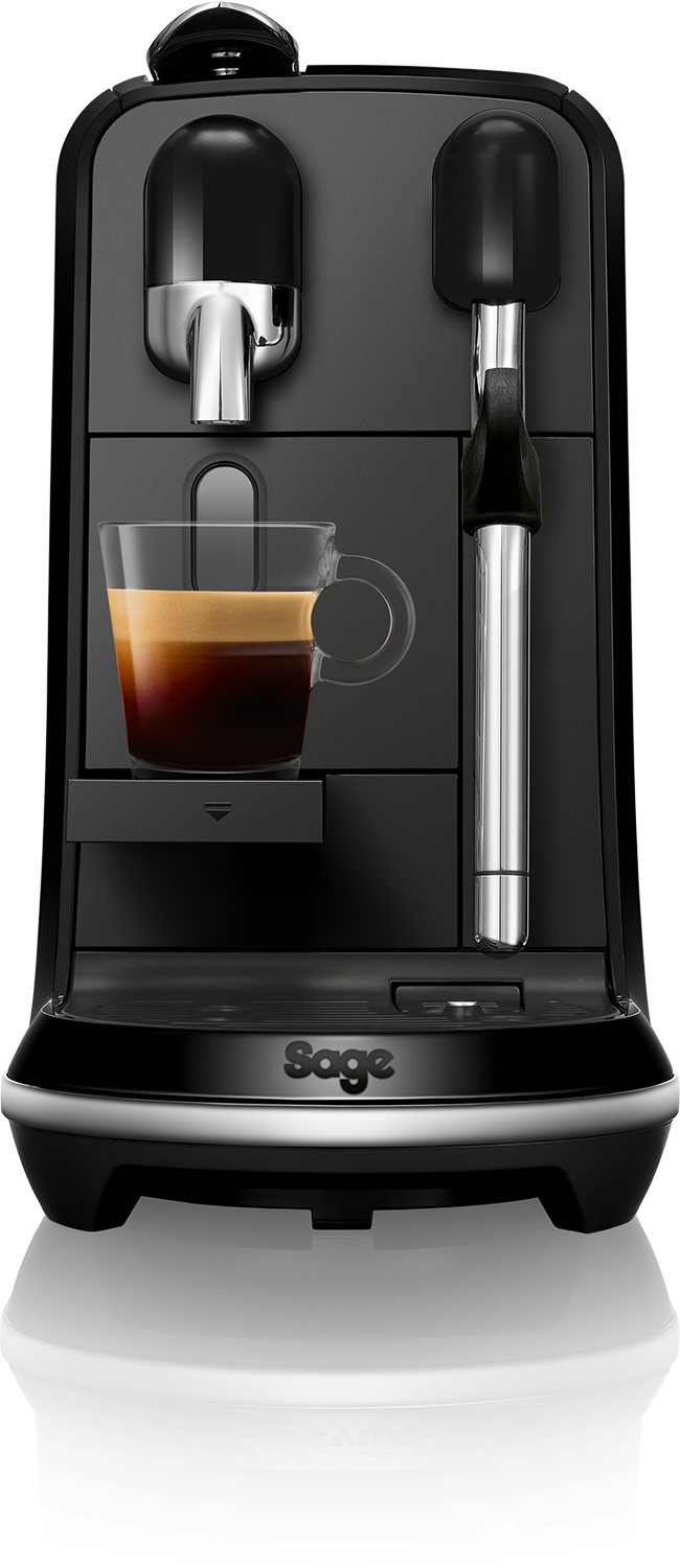 Sage Creatista Uno SNE500BKS Macchina Caffè Nespresso, 19 Bar, 1600W, Nero Sesamo, 1.5L