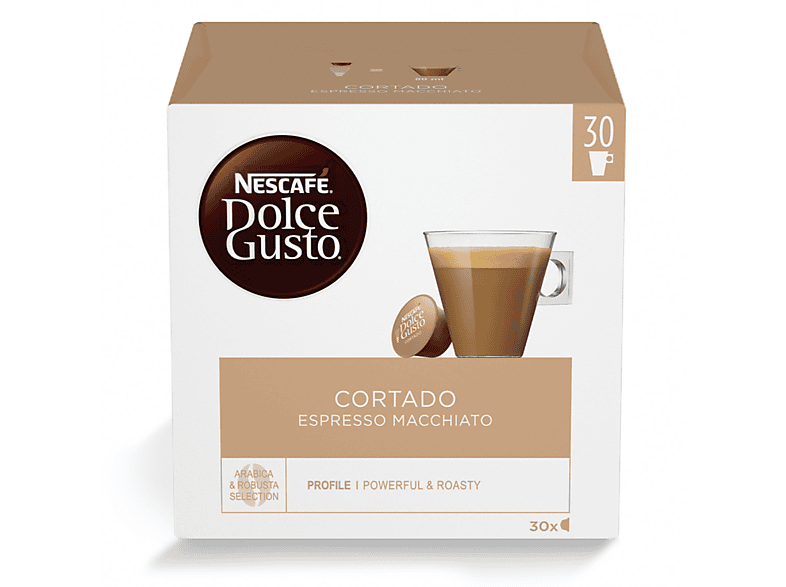 NESCAFE' DOLCE GUSTO Capsule Dolce Gusto Cortado Espresso Macchiato, 30
