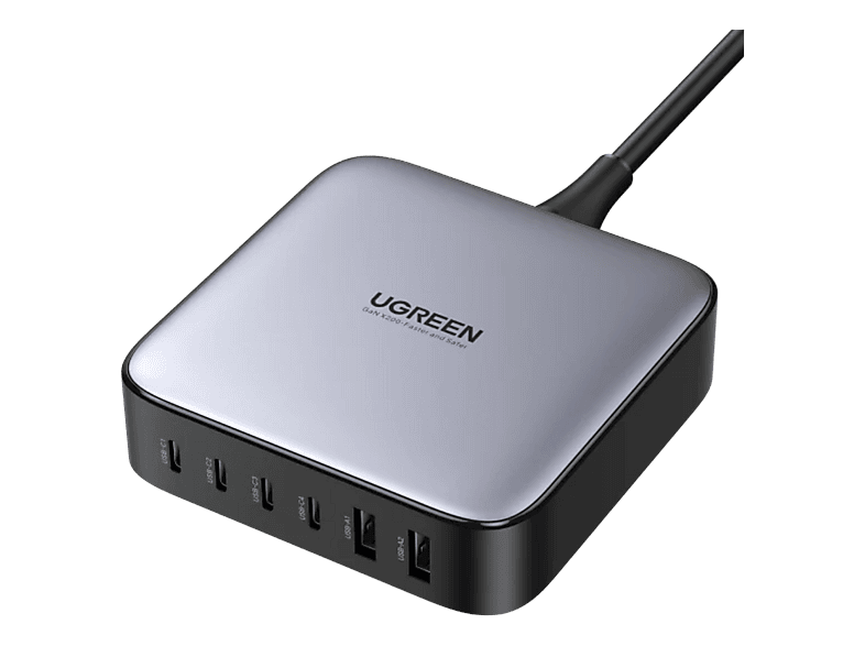 UGREEN 40914 Netzteil / Stromversorgung 200 W USB 2.0 Buchse A, USB 2.0 Buchse A, USB-C® Buchse, US
