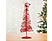 FAMILY CHRISTMAS Karácsonyi, glitteres, fém karácsonyfa - 28 cm - piros