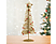 FAMILY CHRISTMAS Karácsonyi, glitteres, fém karácsonyfa - 28 cm - arany