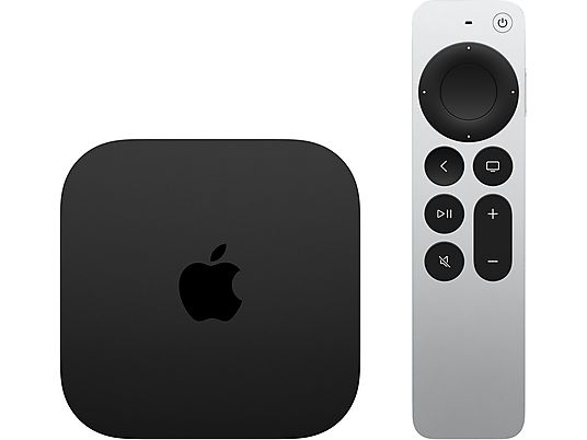 APPLE TV 4K 128 GB (Wi‑Fi + Ethernet, 2022) - Lecteur multimédia (Noir/Argent)