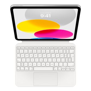 APPLE Magic Keyboard Folio - Cover protettiva con tastiera (Bianco)