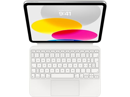 APPLE Magic Keyboard Folio - Cover protettiva con tastiera (Bianco)