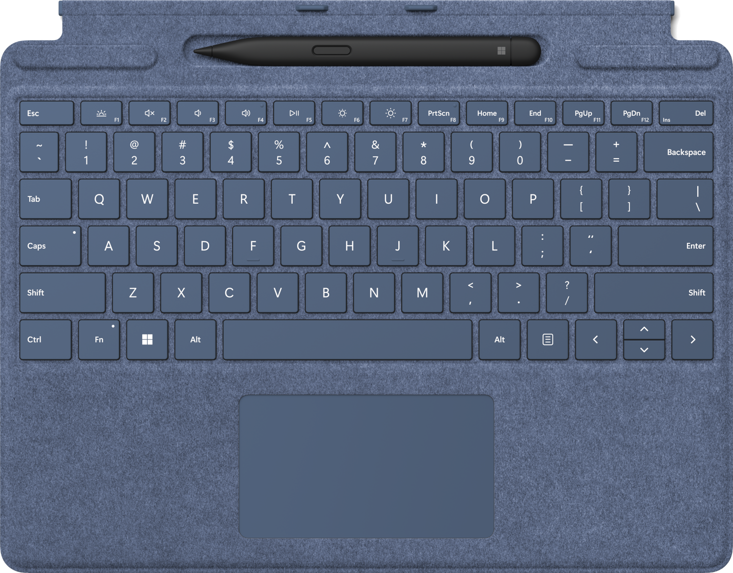 MICROSOFT Cover clavier Signature pour Surface Pro AZERTY BE + Stylet Surface Slim Pen 2 Saphir (8X6-00102)
