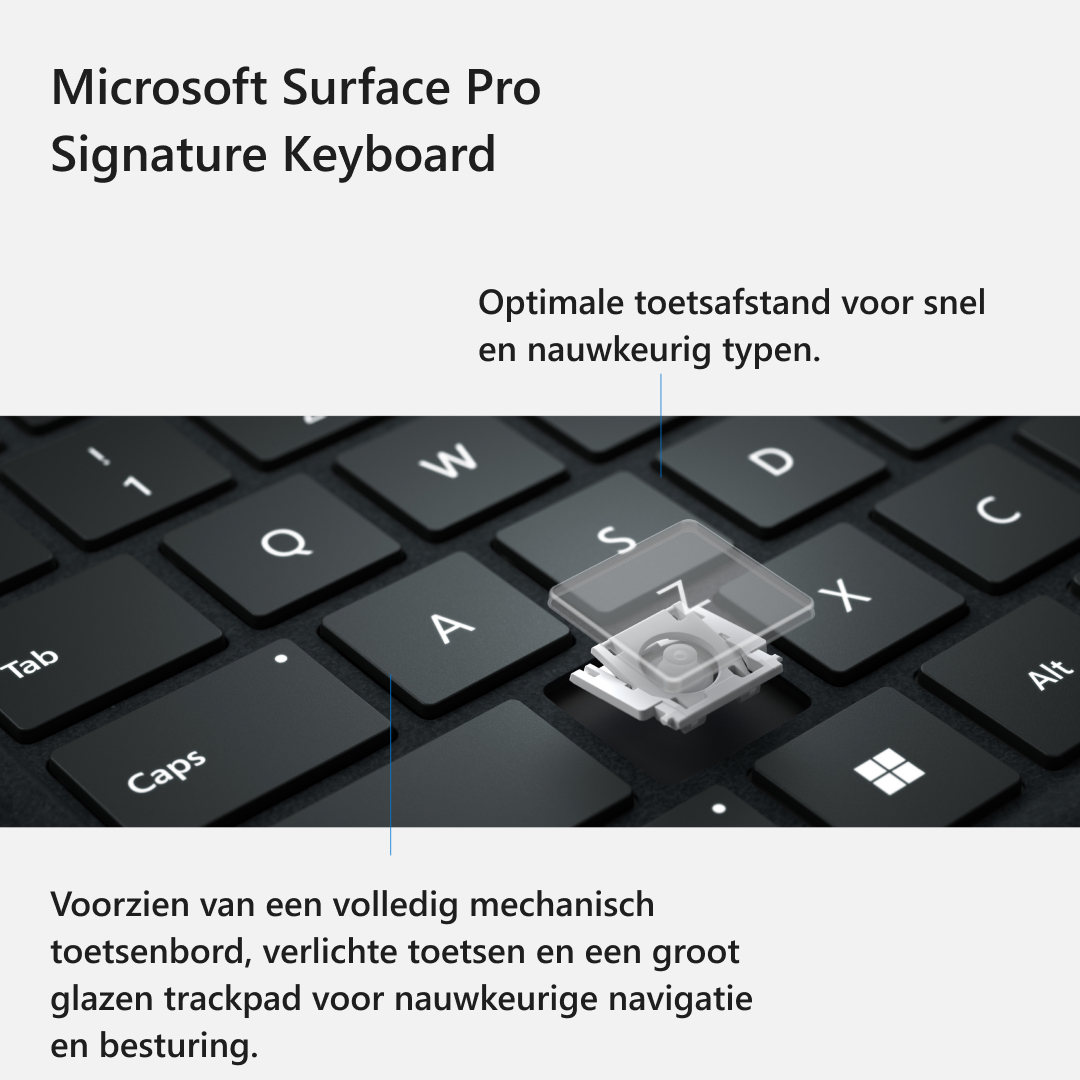 MICROSOFT Toetsenbordcover voor Surface Pro AZERTY BE Bosgroen (8XA-00126)