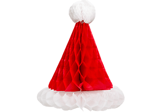 FAMILY CHRISTMAS Karácsonyfadísz - 3D, papír - mikulássapka lampion