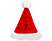FAMILY CHRISTMAS Karácsonyfadísz - 3D, papír - mikulássapka lampion