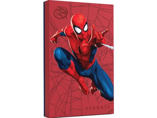 SEAGATE Spider-Man Special Edition FireCuda - Festplatte (HDD, 2 TB, Rot)