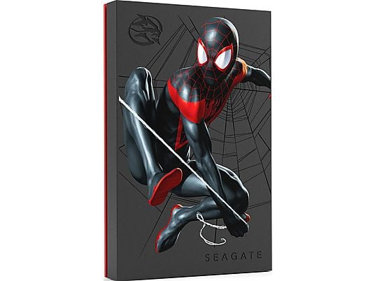 SEAGATE Miles Morales Special Edition FireCuda - Disque dur (HDD, 2 TB, Noir)