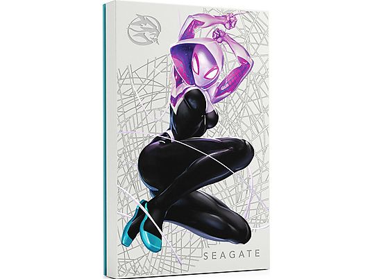 SEAGATE Ghost-Spider Special Edition FireCuda - Disque dur (HDD, 2 TB, Blanc)