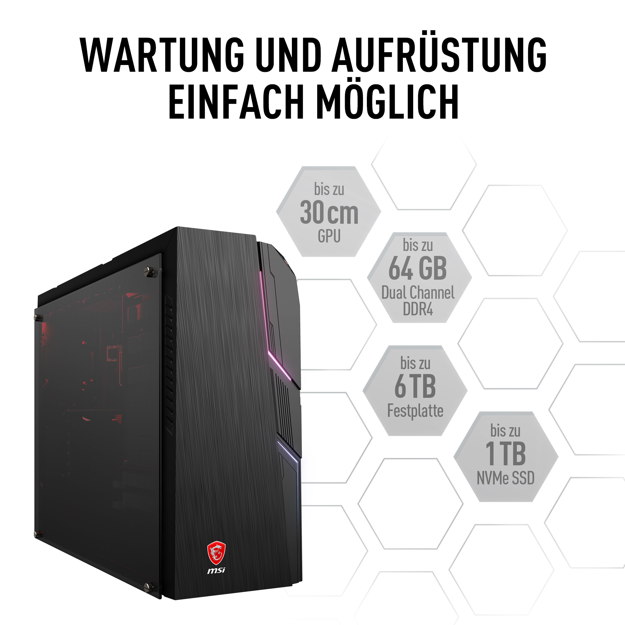 MSI MAG CODEX 5 12-1267DE - Intel® Core™ i7 i7-12700 - 16 GB - 1 TB - NVIDIA GeForce RTX™ 3060 Ti - Windows 11 Home