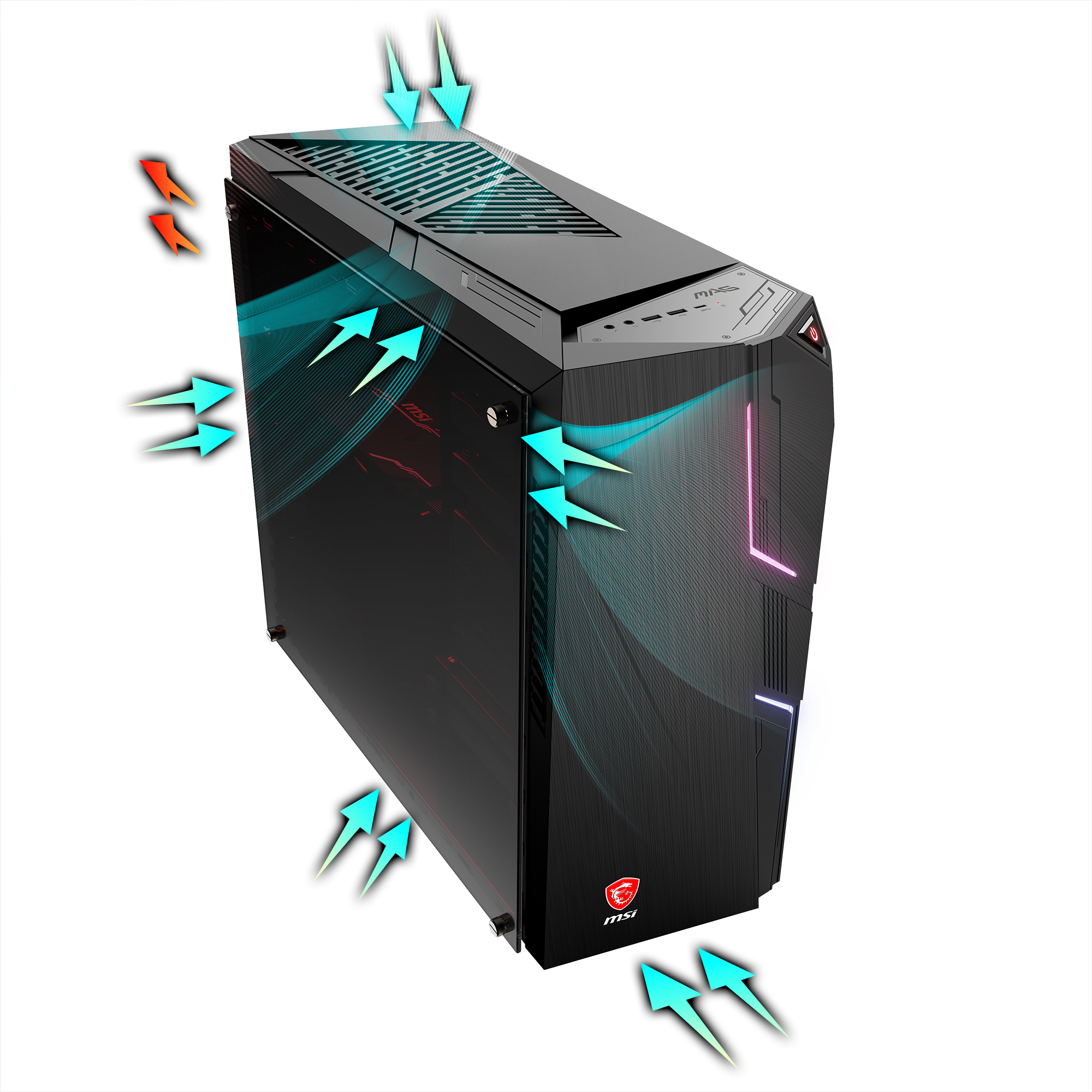 MSI MAG CODEX 5 12-1268DE - Intel® Core™ i7 i7-12700F - 32 GB - 1 TB - NVIDIA GeForce RTX™ 3070 - Windows 11 Home