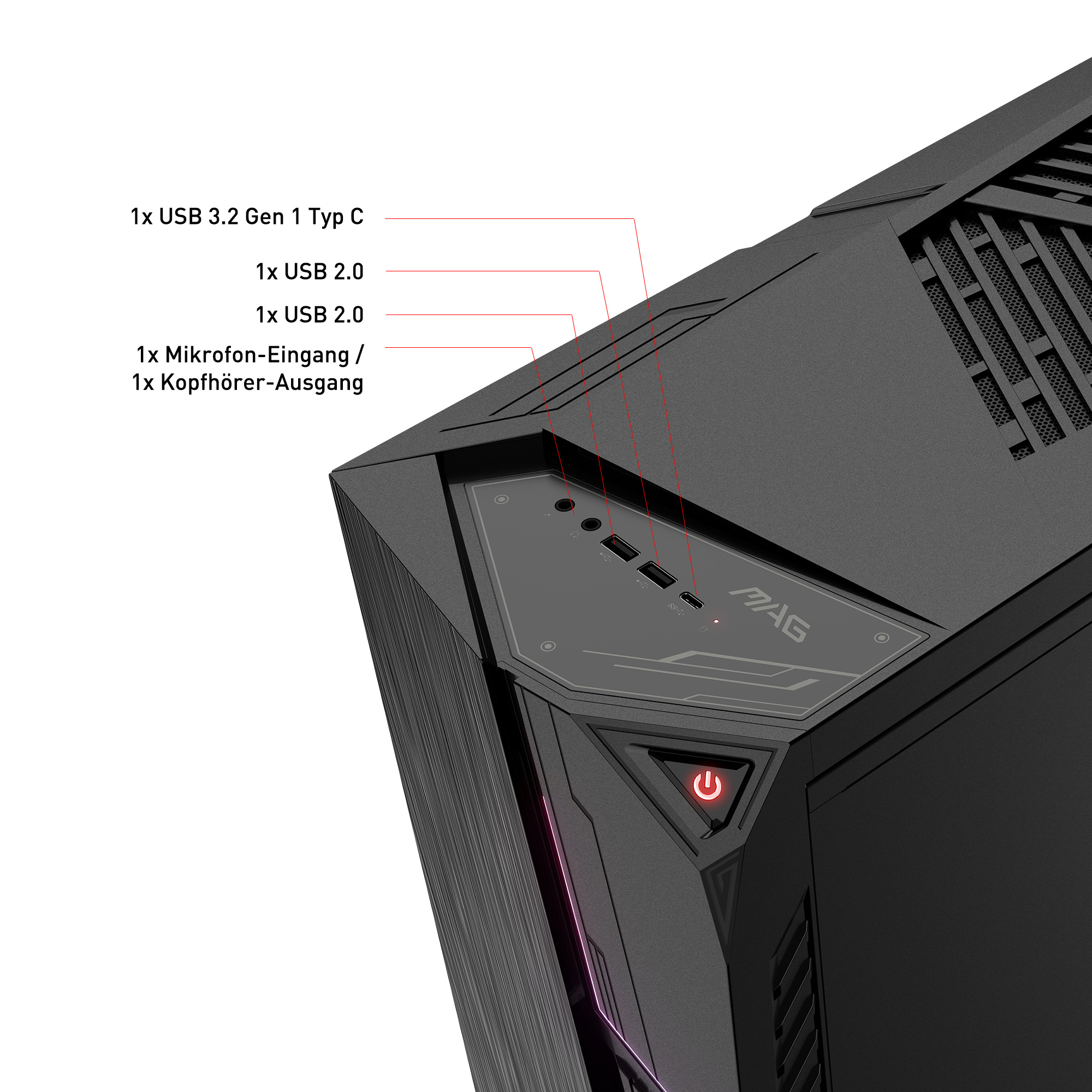 MSI MAG CODEX 5 12-1268DE - Intel® Core™ i7 i7-12700F - 32 GB - 1 TB - NVIDIA GeForce RTX™ 3070 - Windows 11 Home