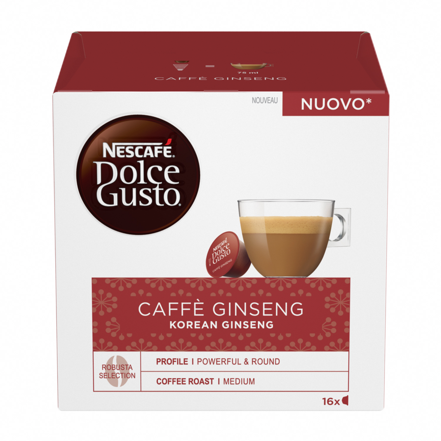 Nescafe' Dolce Gusto Capsule Dolce Gusto Ginseng NDG Caffe' Ginseng, 0,653 kg