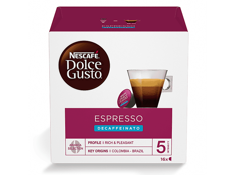 Nescafe' Dolce Gusto Confezione 16 Capsule Dolce Gusto Decaffeinato Ndg Decaffeinato
