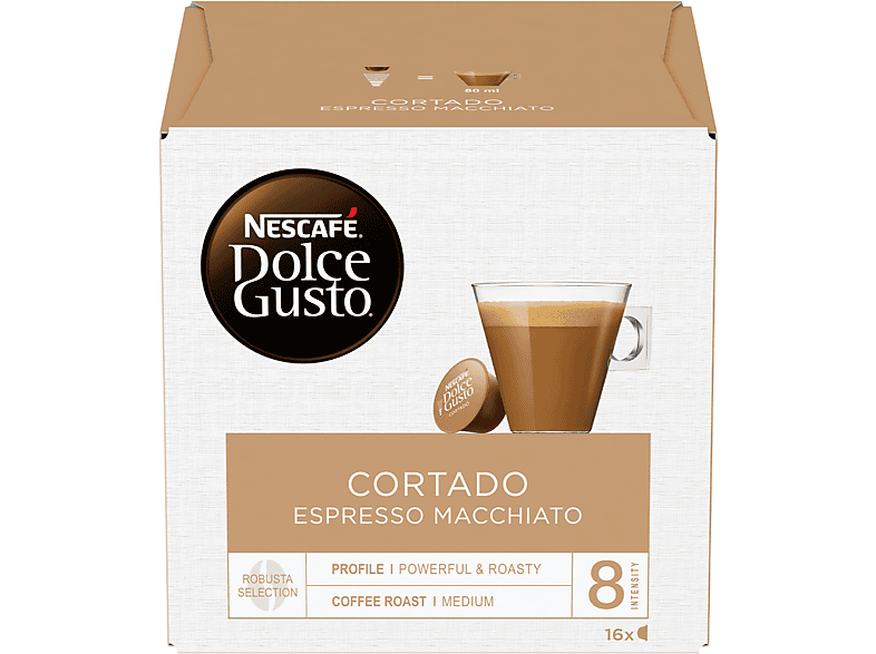 Nescafe' Dolce Gusto - Confezione Da 16 Capsule Per Preparare Tazze Ndg Cortado