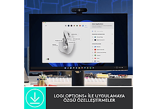 LOGITECH MX Master 3S Performans 8.000 DPI Optik Sensörlü Sessiz Kablosuz Mouse - Beyaz_4