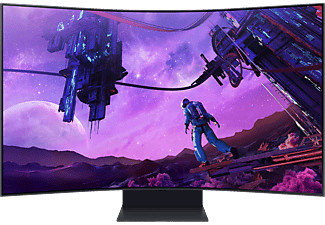 Monitor gaming - Samsung Odyssey Ark  LS55BG970NUXEN, 55", UHD 4K, 1 ms, Max 165Hz, Curvatura 1000R, Negro