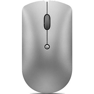 Ratón inalámbrico - Lenovo 600 Bluetooth Silent Mouse, Sensor óptico azul, Ambidiestro, 2400 DPI, Gris