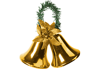 FAMILY CHRISTMAS karácsonyi dísz, harang, arany (58609B)