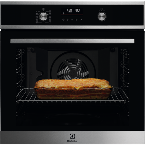 Horno - Electrolux EOF6P77X, 72 l, Multifunción, Independiente, Pirolítico, 60 cm, Inox antihuellas