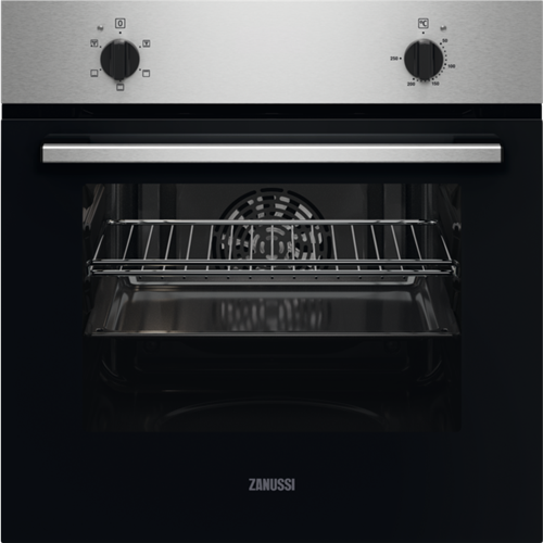 Horno - Zanussi ZOHNC0X2, 58 l, Independiente, Limpieza por vapor, 60 cm, Inox Antihuellas
