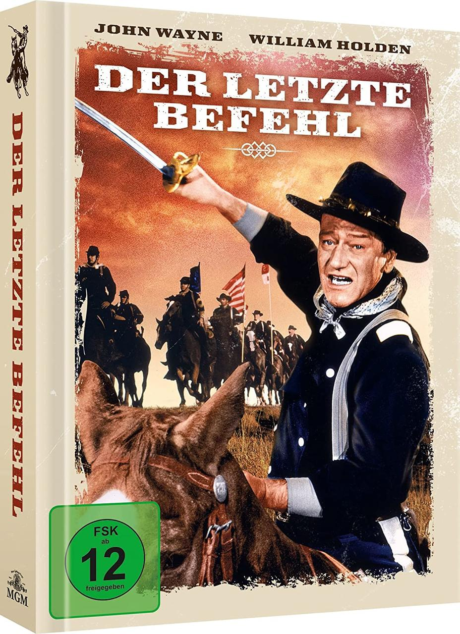 Filmcover mit John Wayne in einem Hut, der ein Schwert hält.