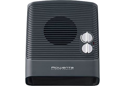 Calefactor  Rowenta Comfort Silence SO5115, 2400 W, 25 m², 2 Velocidades,  Temperatura Ajustable, Silencioso, Anticongelante, Negro
