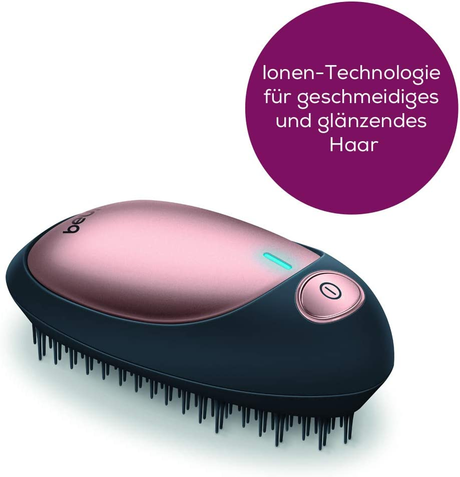 BEURER HT 10 Ionen Haarbürste (Schwarz/Rose)