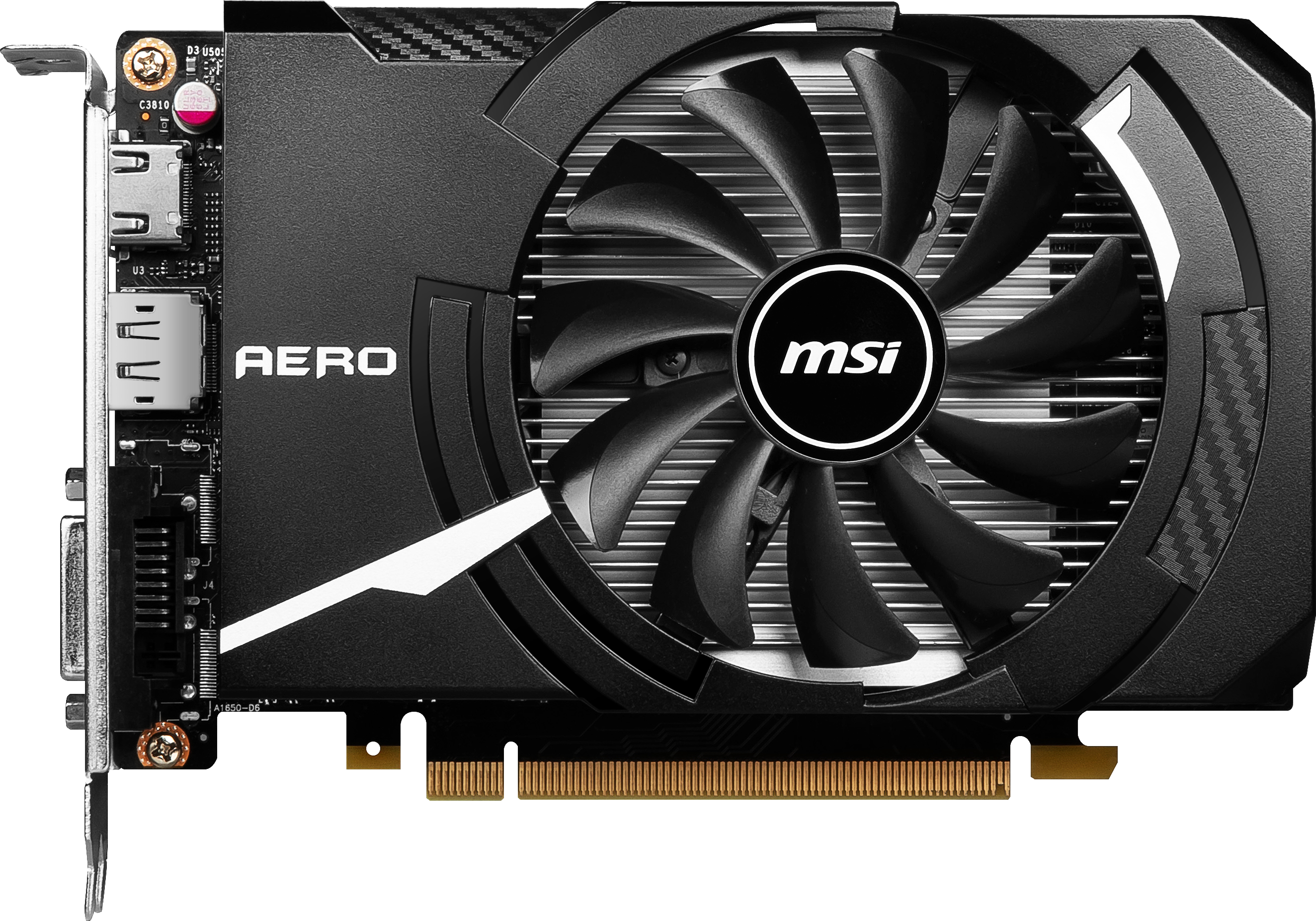MSI GeForce GTX 1630 AERO ITX 4G OC (NVIDIA, Grafikkarte)