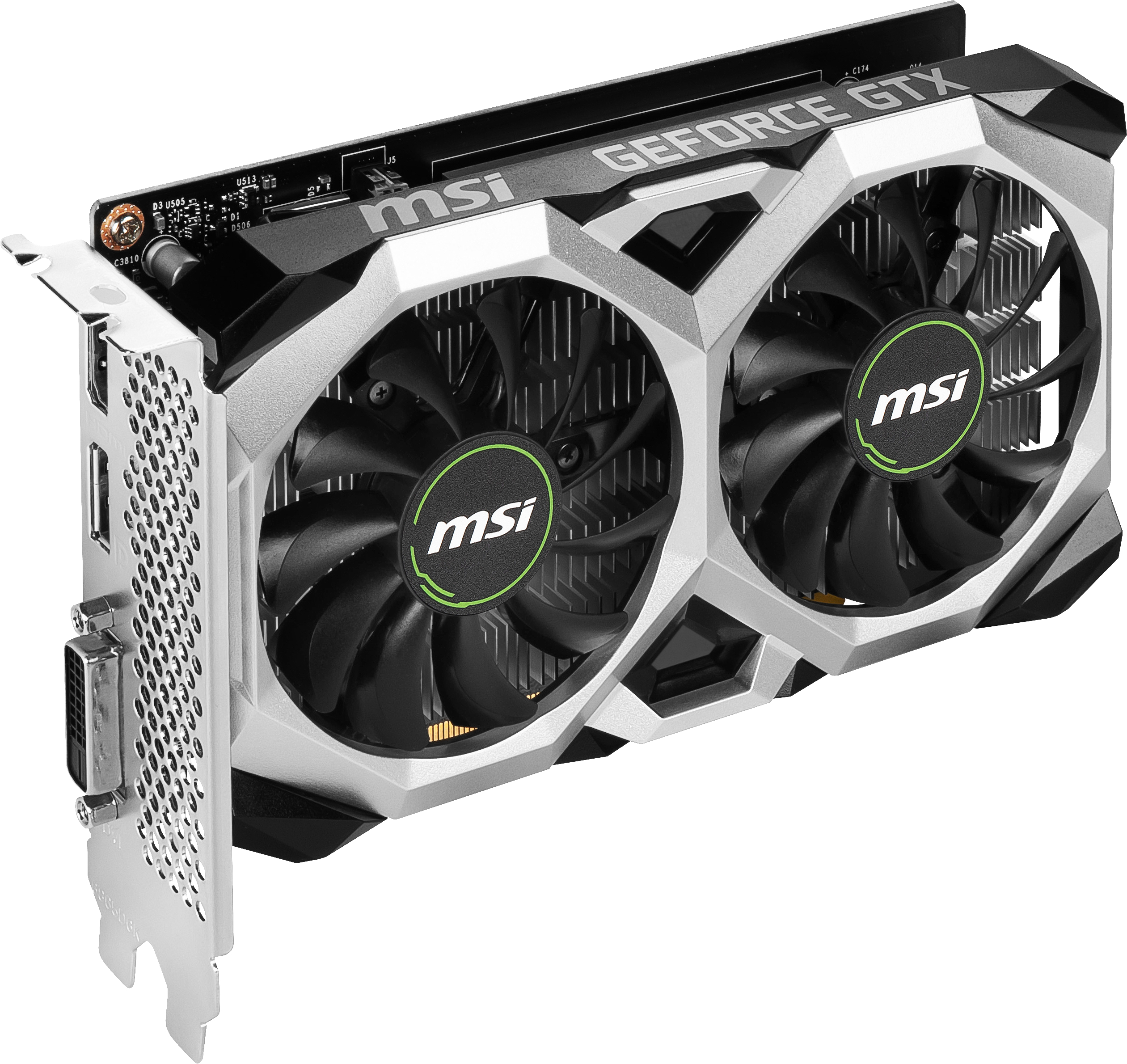 MSI GeForce GTX 1630 VENTUS XS 4G OC (NVIDIA, Grafikkarte)