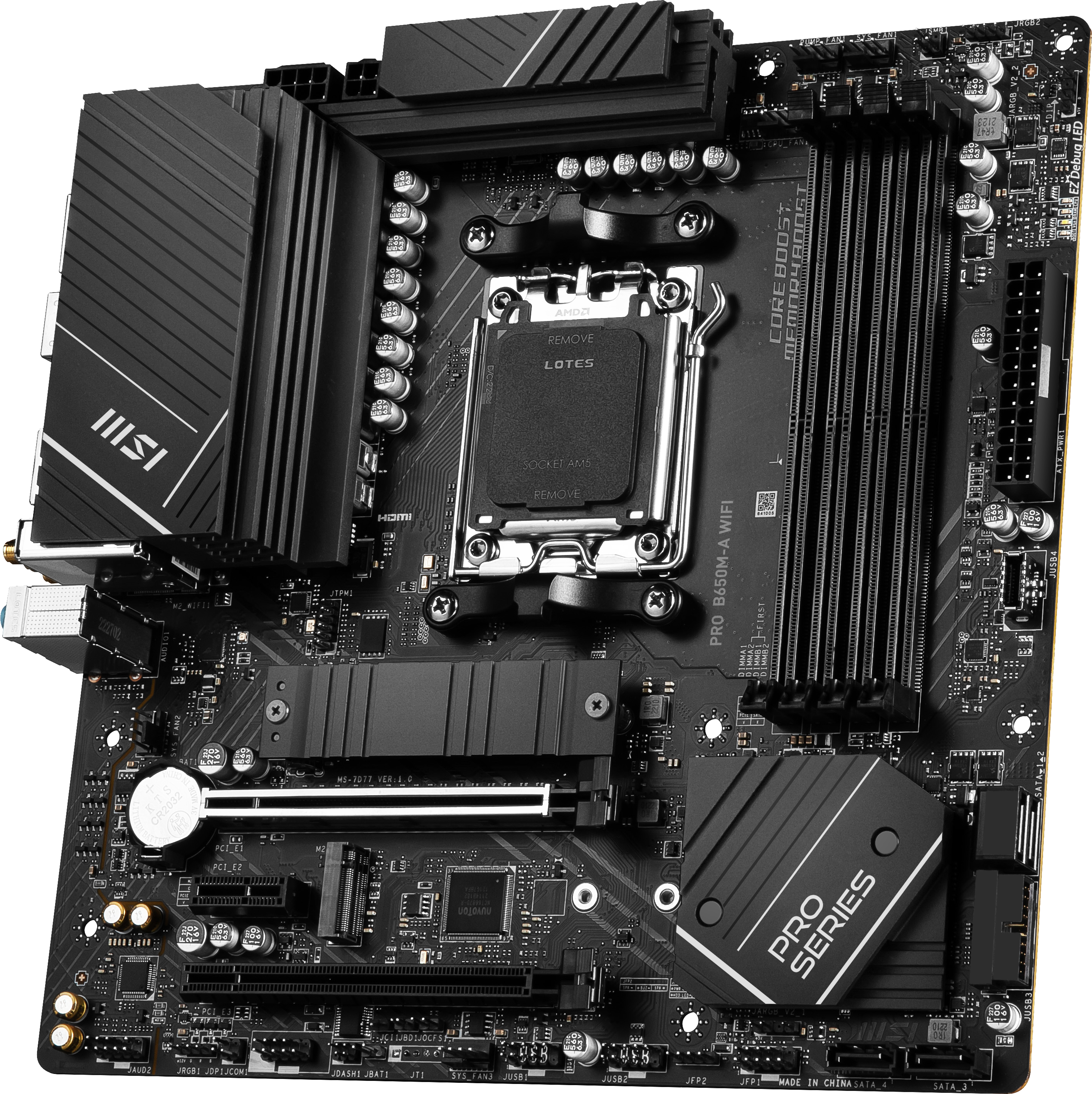 MSI PRO B650M-A WIFI Mainboard Schwarz