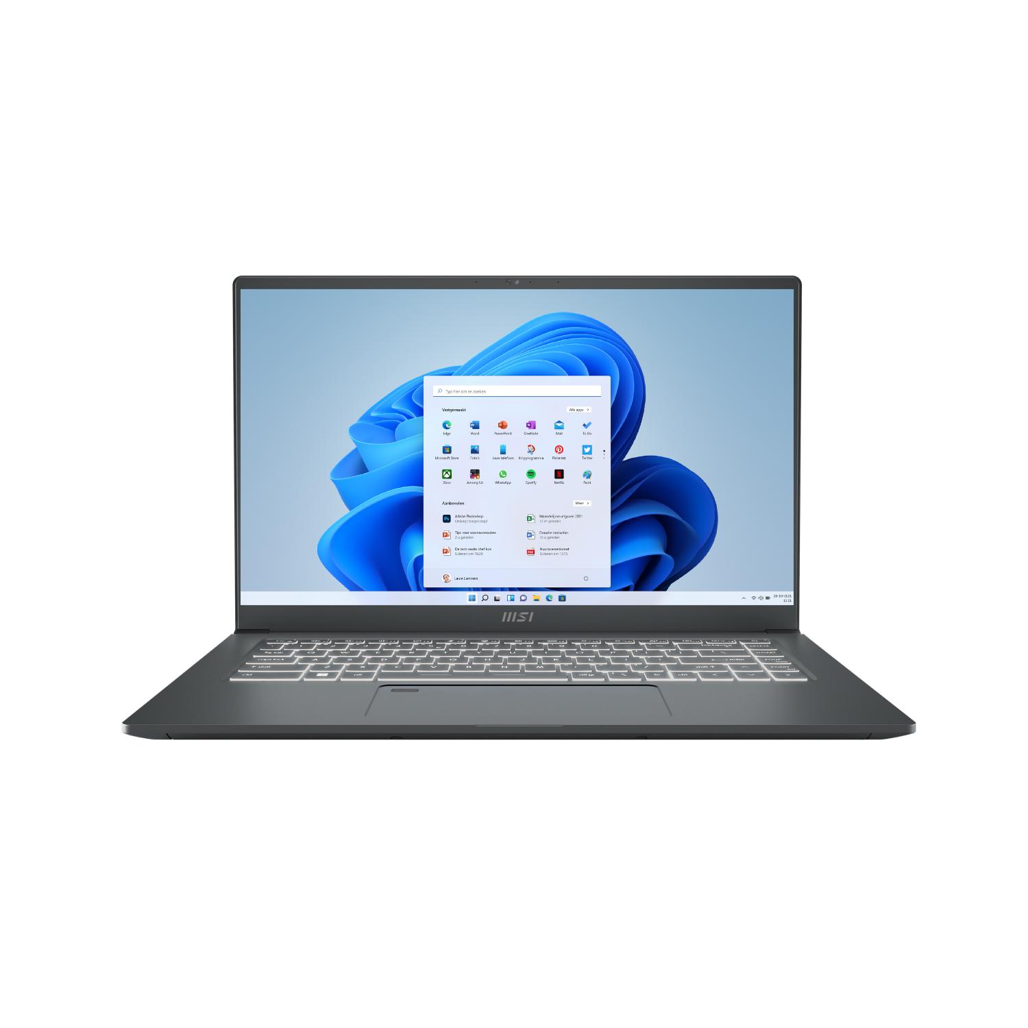 MSI PRESTIGE 15 A12SC-008NL - 15.6 inch - Intel Core i7 - 16 GB - 512 GB - GTX 1650