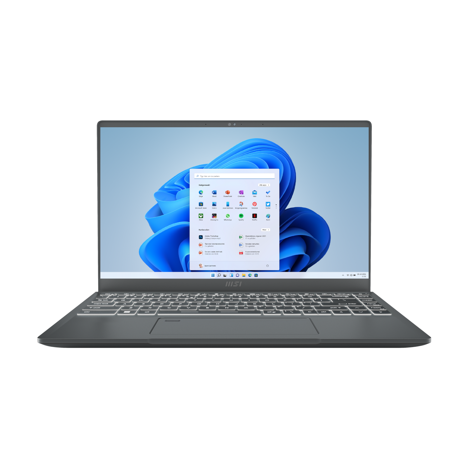 MSI PRESTIGE 14 A12SC-016NL - 14.0 inch - Intel Core i7 - 16 GB - 512 GB - GTX 1650