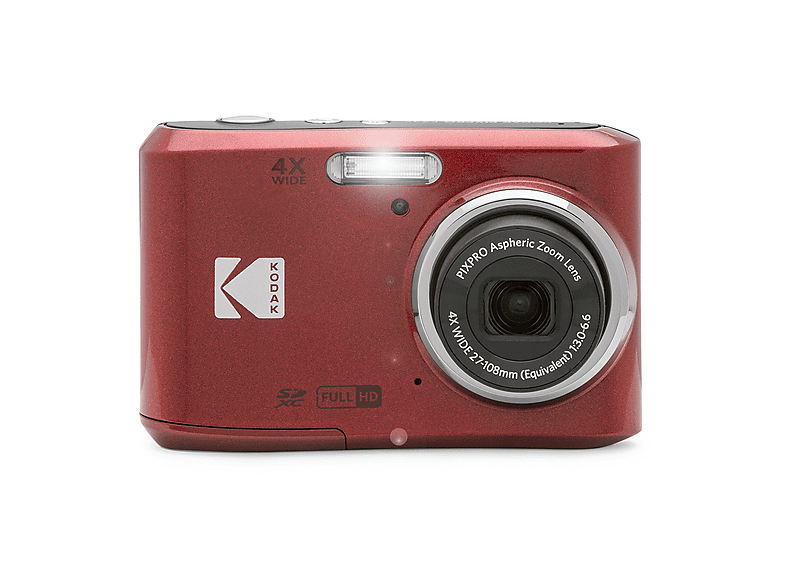 Fotocamera digitale compatta Kodak Pixpro FZ55 rossa Rosso